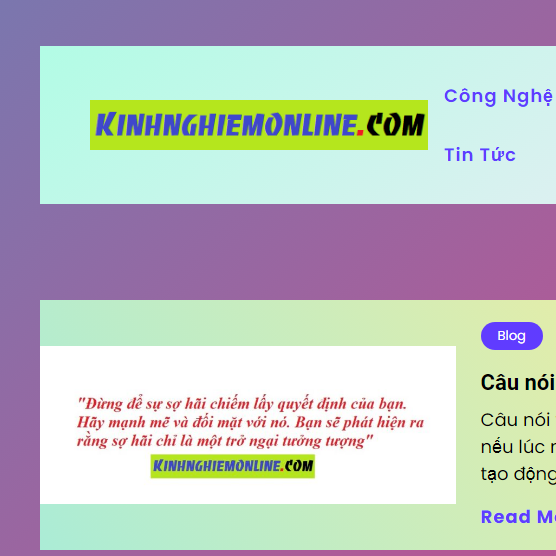 Kinh nghiệm online