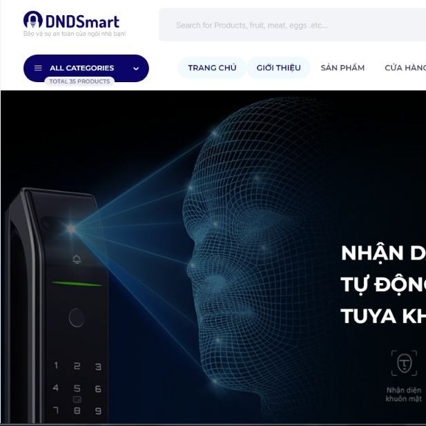 DNDSmart – Khoá Vân Tay Thông Minh Giá Rẻ